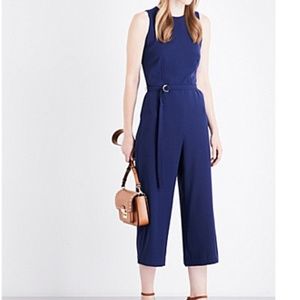 NWT Michael kors true navy jumpsuit sz0